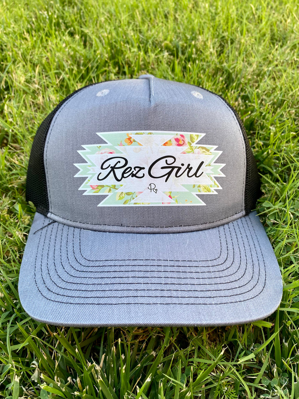 Trucker Cap - Rez Girl - Grey/Black