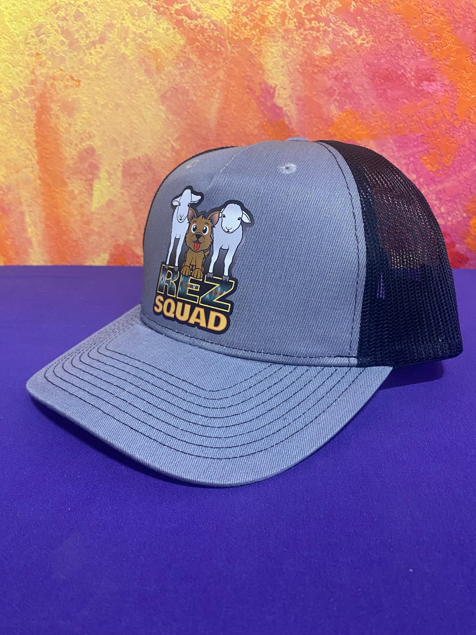 Trucker Cap - Rez Squad - Grey/Black