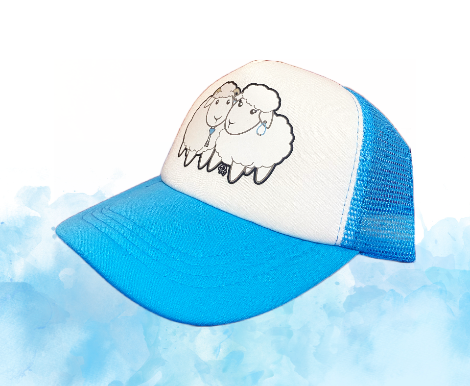 Trucker Cap - Mutton Lovers - White/ Sky Blue