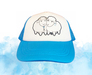 Trucker Cap - Mutton Lovers - White/ Sky Blue