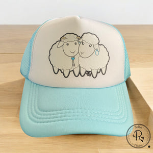 Trucker Cap - Mutton Lovers - White/ Light Blue