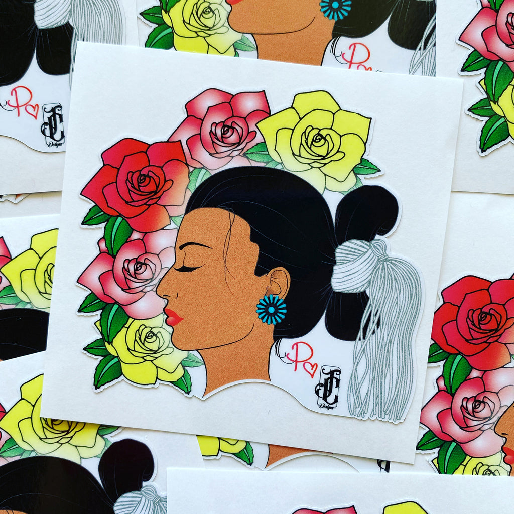 Diné Asdzą́ą́ w/ Roses
