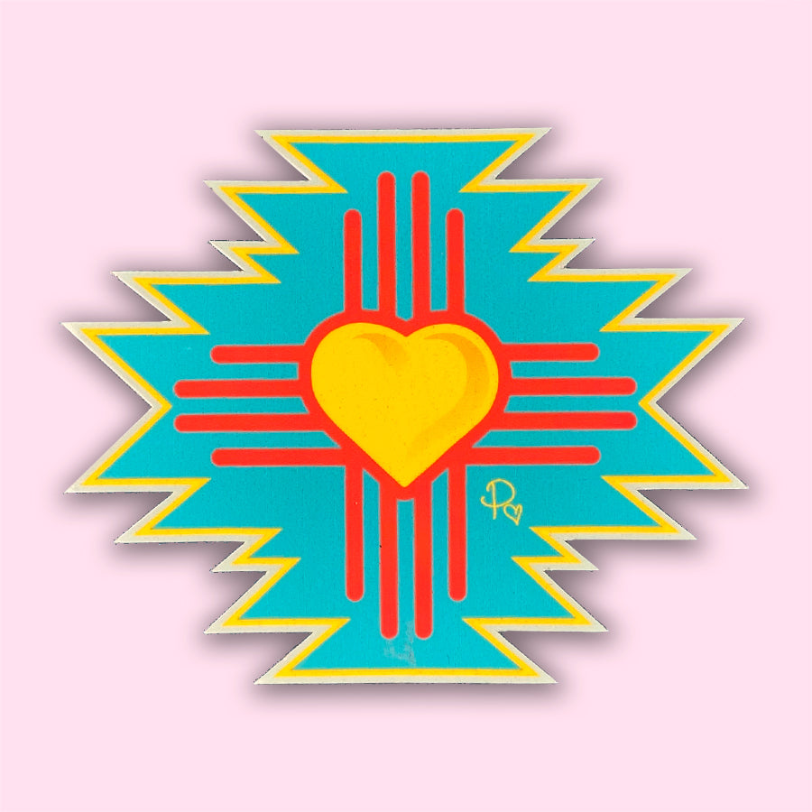 NM Zia Heart Decal