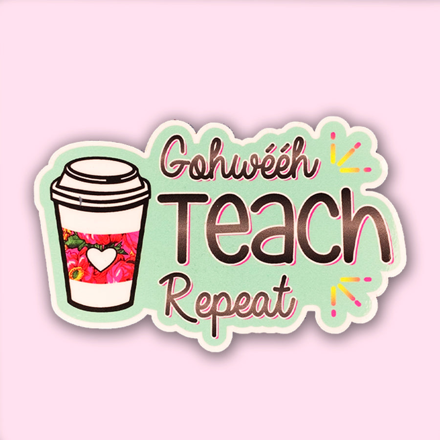 Gowheeh Teach Repeat Decal - Turquoise