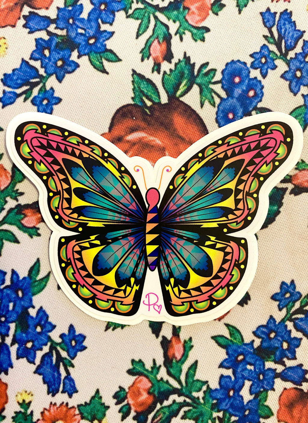 Tribal Butterfly - Yellow