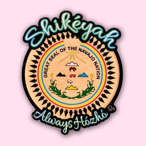 Shikeyah Navajo Nation Seal - Blue